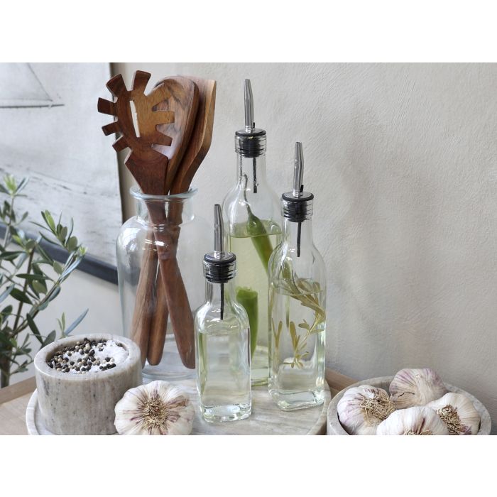 Oil Bottles with Dispensers Set of 3