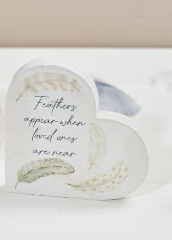Ceramic Feathers Appear when Loved Ones are Near Memory Heart