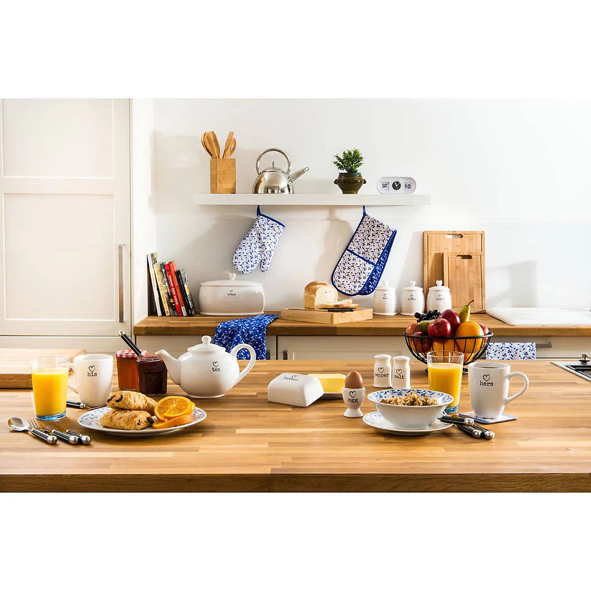 Blue Rose Single Oven Glove