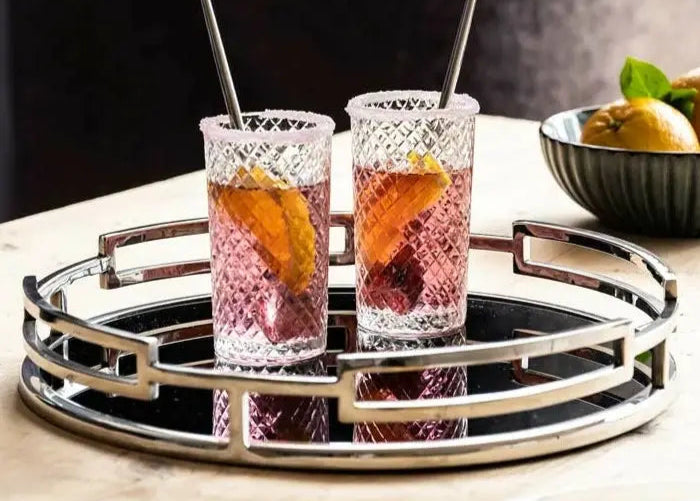 Obsidian Round Tray L