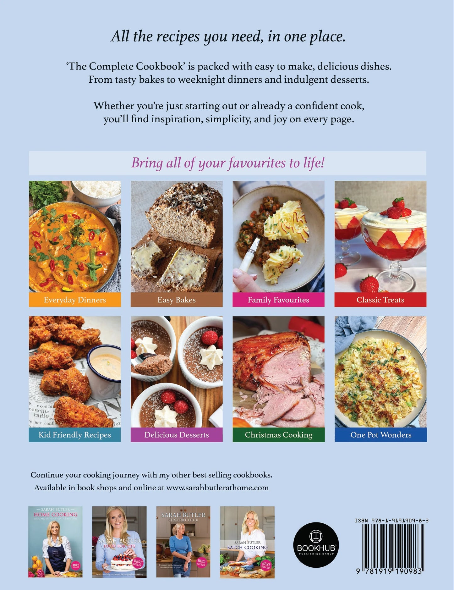 NEW Sarah Butler ''The Complete Cookbook'' Cookery Book