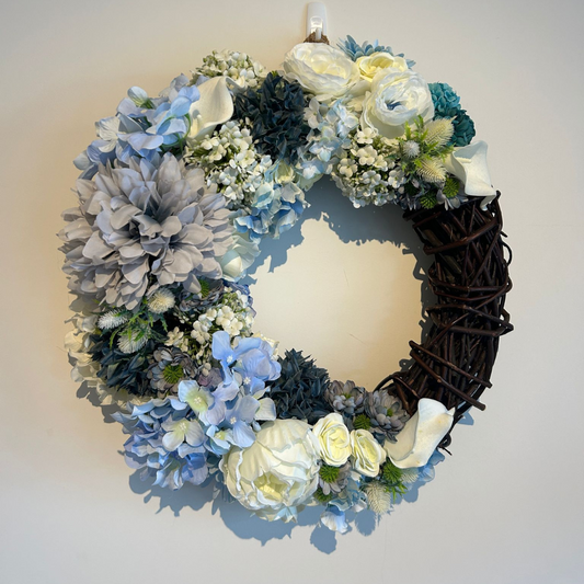 Verdant Grace Faux Wreath