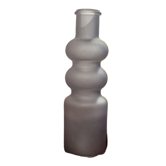 Grey Glass Bud Vase