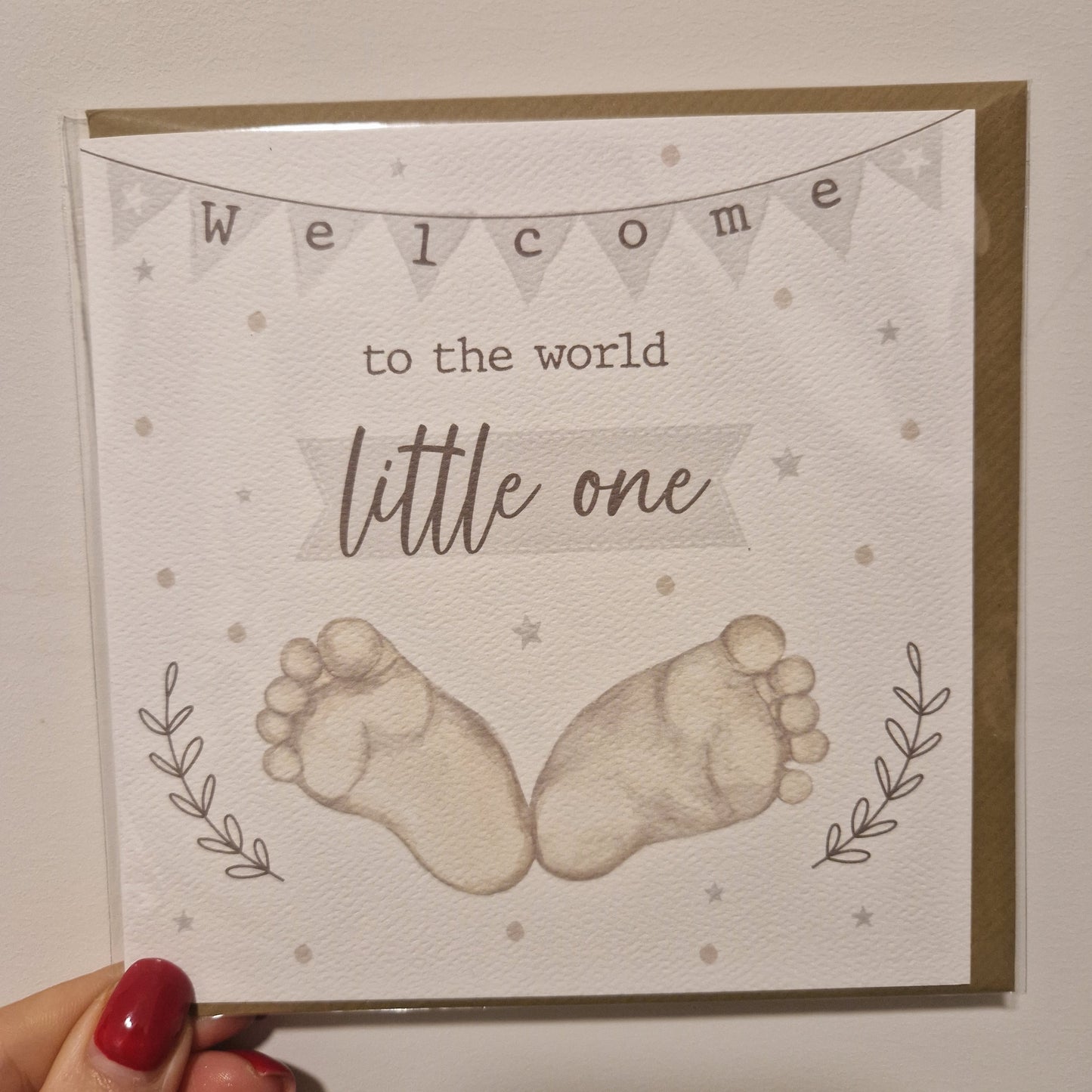 Welcome To The World Little One Greeting Card