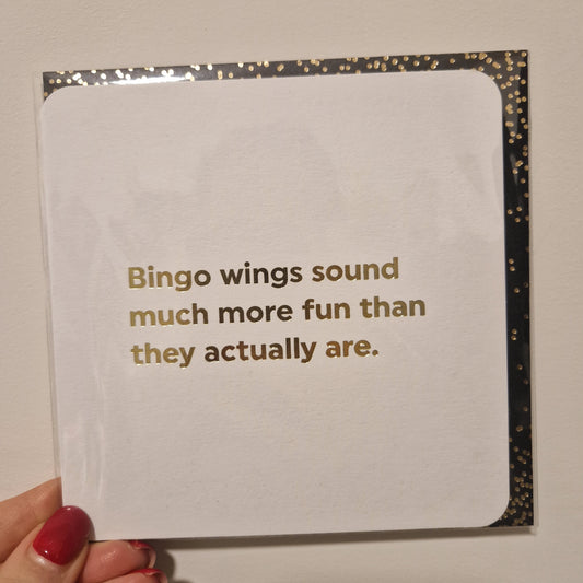 Bingo Wings Greeting Card