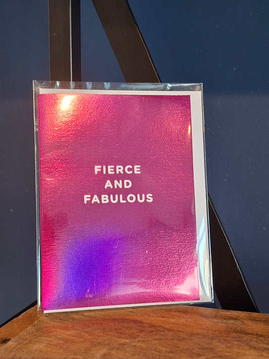 Mini Greeting Card- Fierce And Fabulous