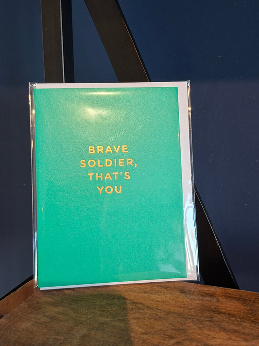 Mini Greeting Card- Brave Soldier
