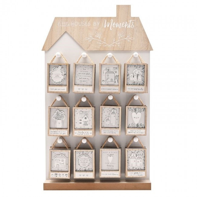 Moments Mini Frame Plaque CDU - Includes 12 Designs x 6 Each