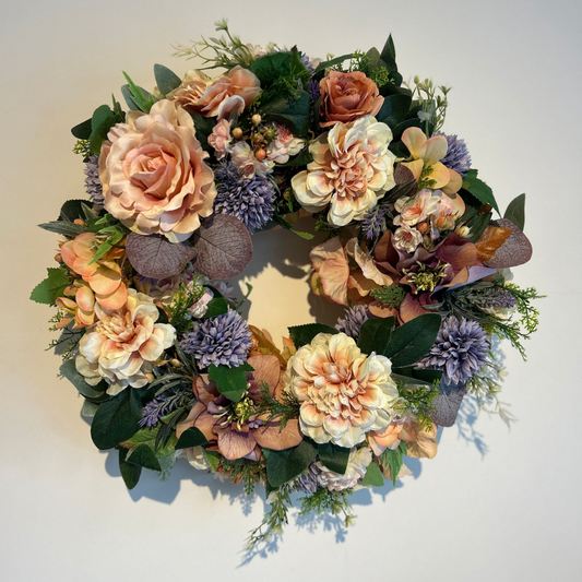 Frosted Serenity Faux Wreath