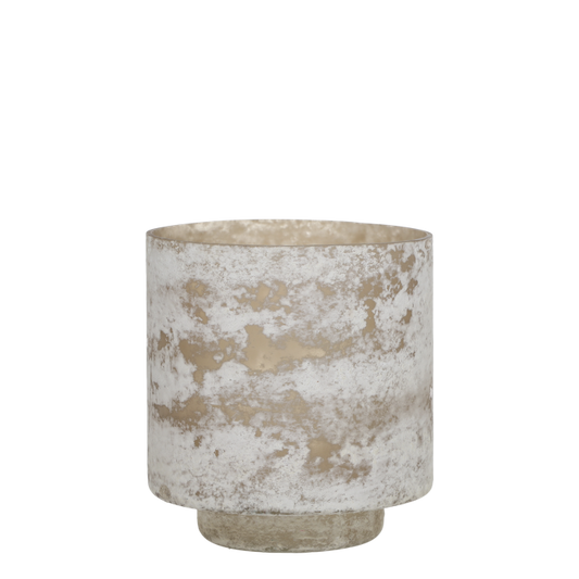 Hurricane Holder Antique White