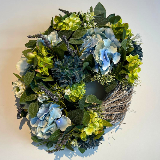 Leafy Lime Faux Wreath