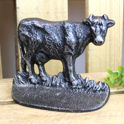 Wrought Iron Cow Doorstop