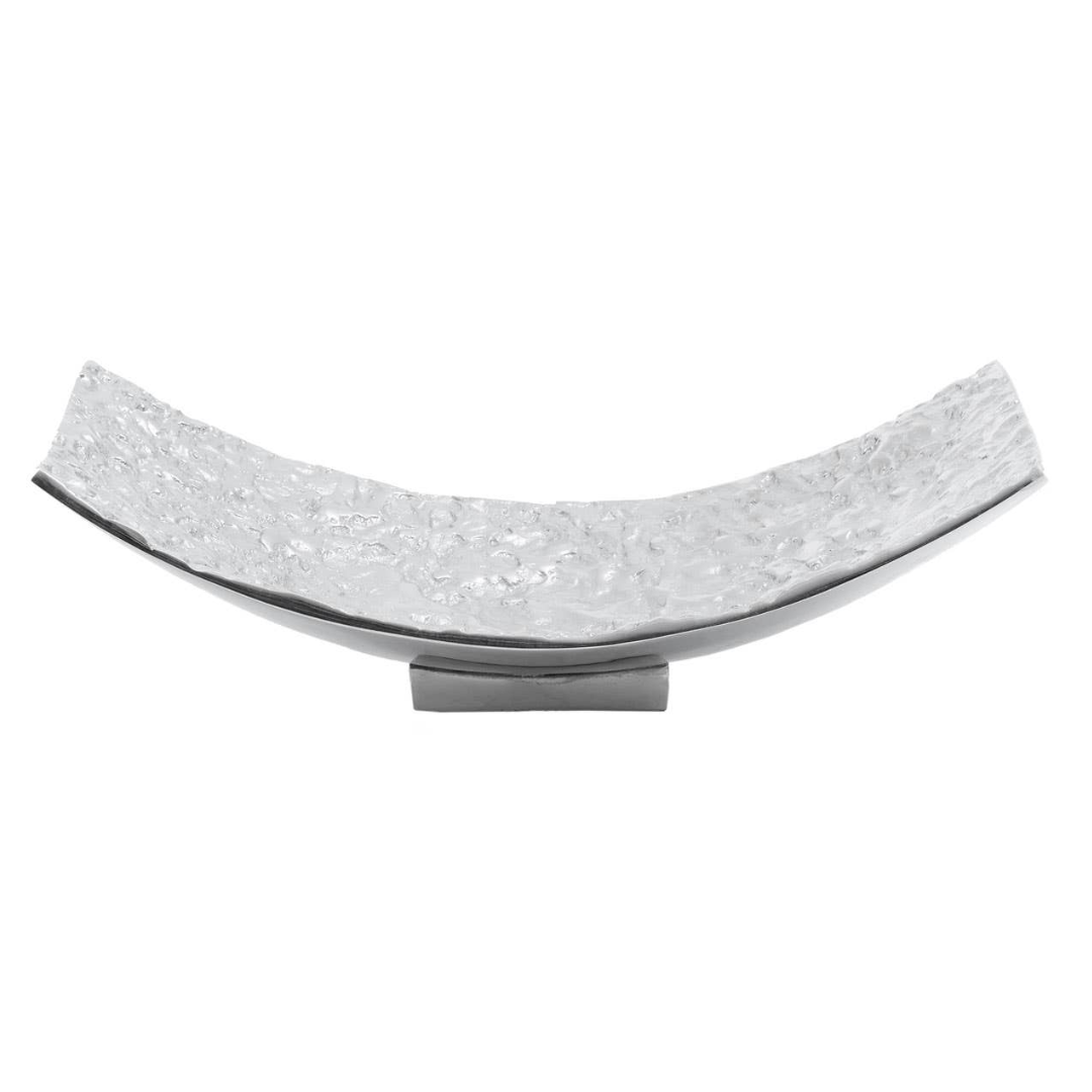 Akola Rectangular Silver Bowl