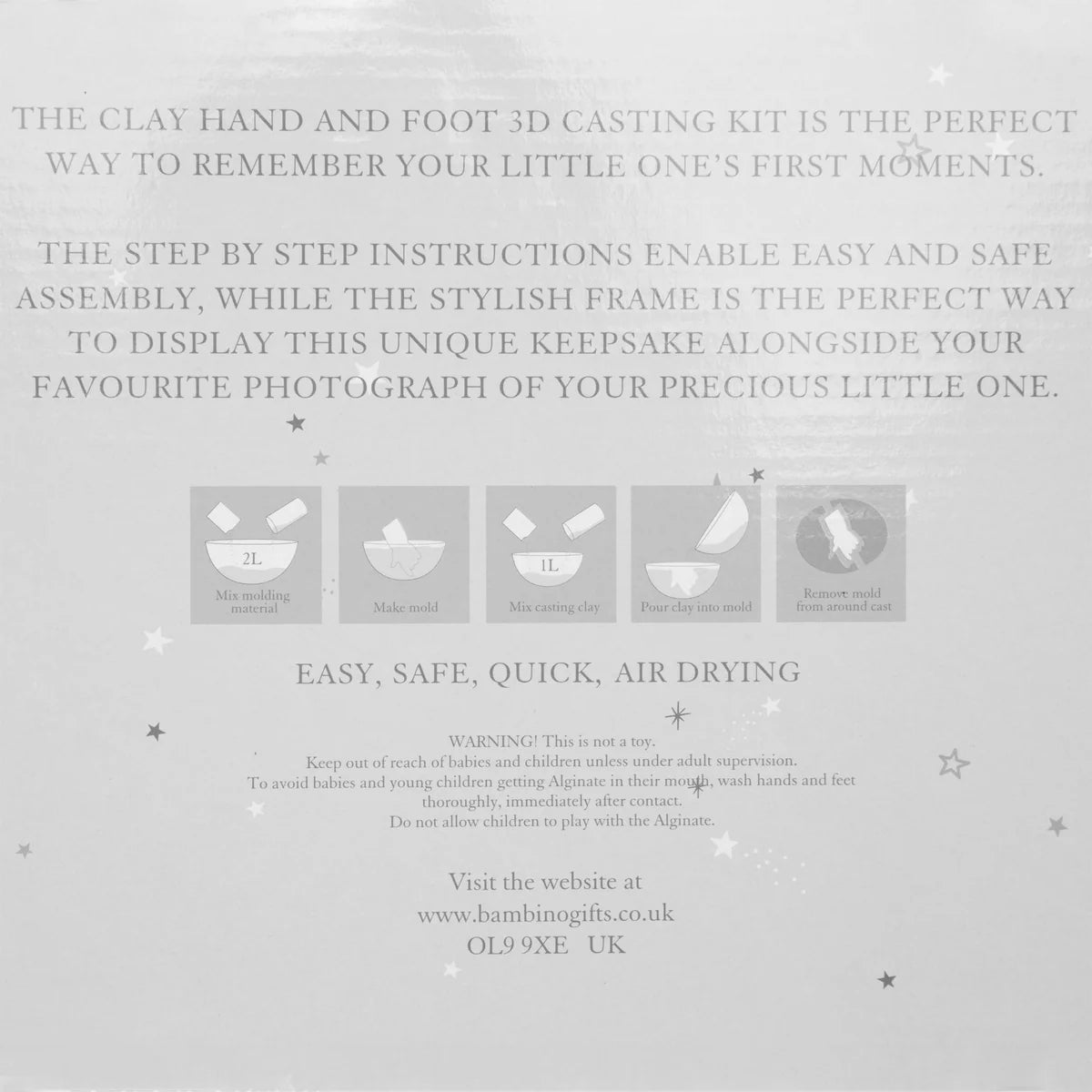 White Triple Photo Frame and Casting Kit