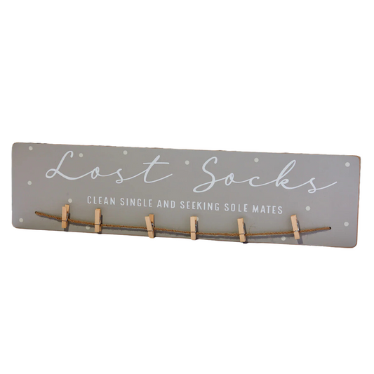 Grey Lost Socks Wall Hanger