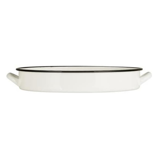 Ib Laursen Tray with 2 Handles Enamel