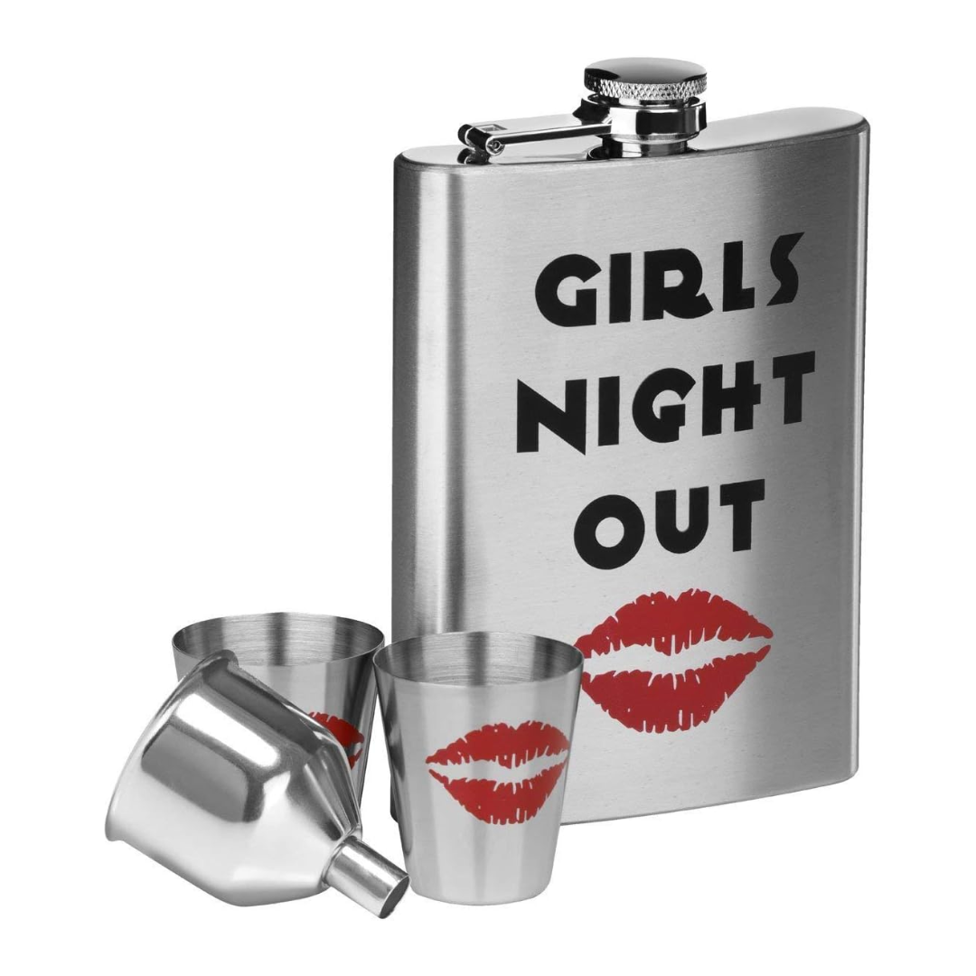 Premier Housewares Girls Night Out Hip Flask Set