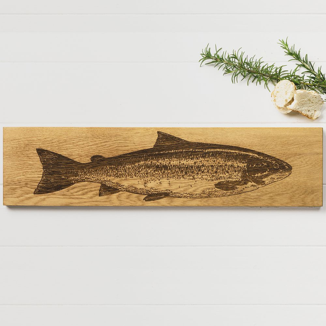 Salmon Oak Serving Platter