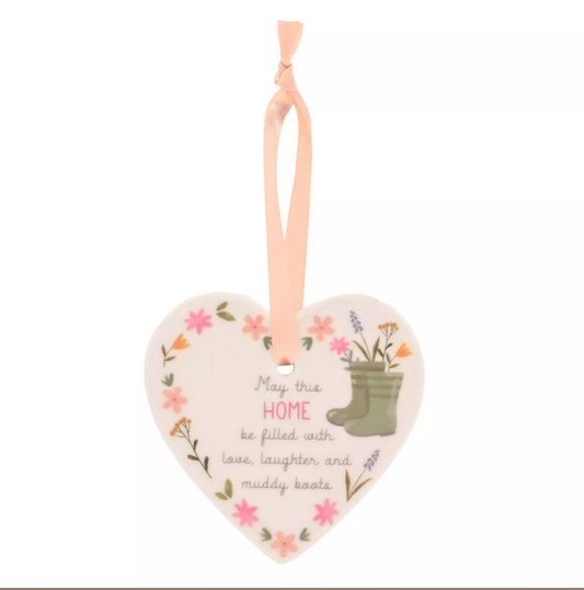 Love Life Ceramic Heart - Home