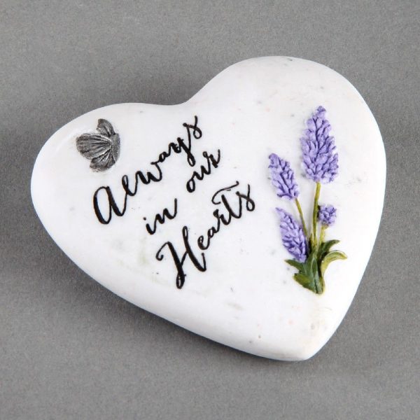 Thoughts of You Always in our Hearts Graveside Heart Small