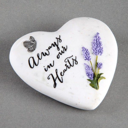 Thoughts of You Always in our Hearts Graveside Heart Small