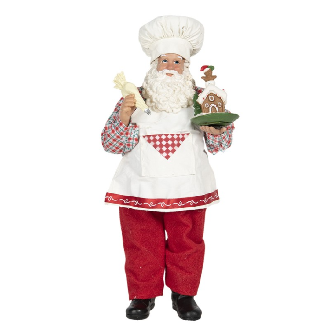 Figurine Santa Claus Red White