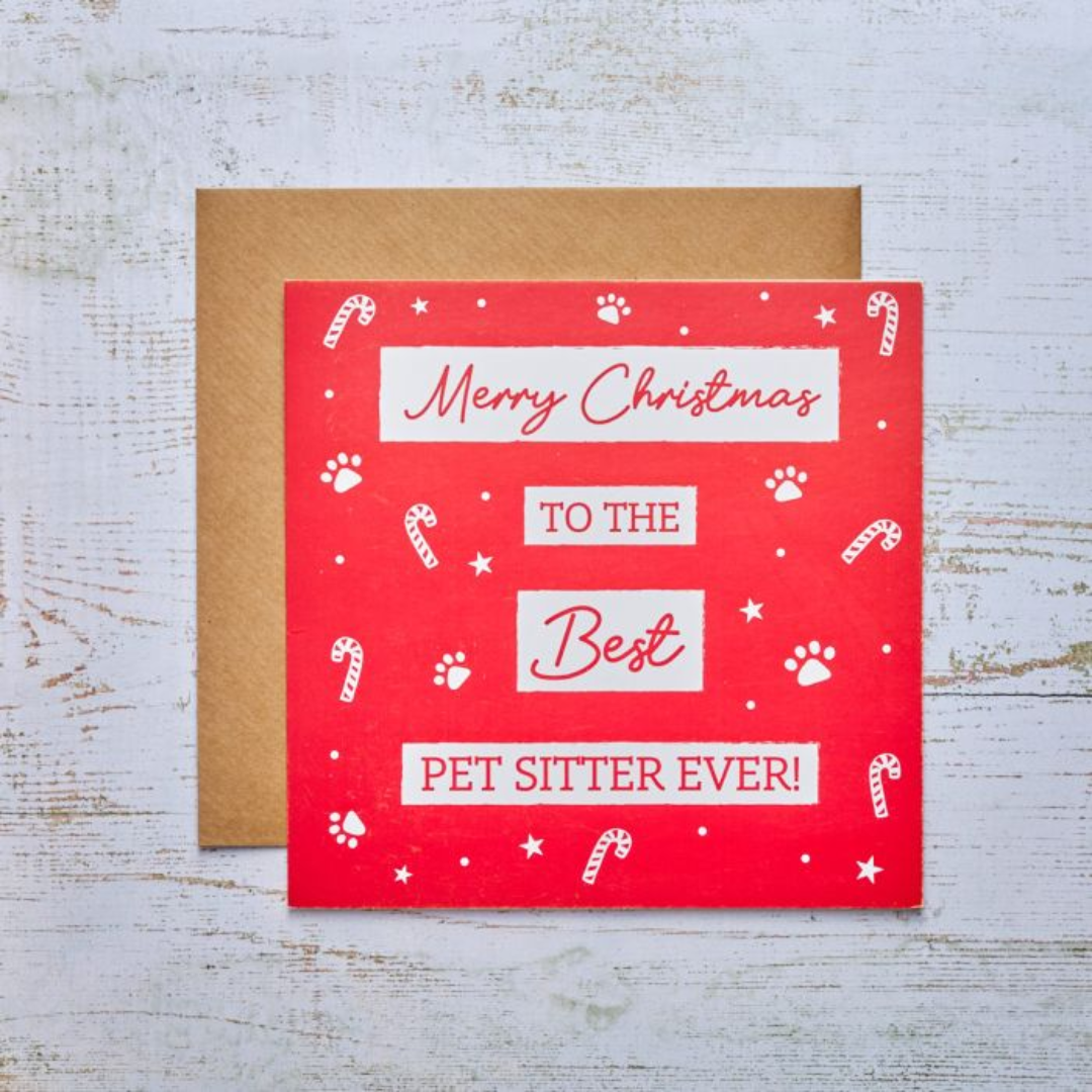 Christmas Pet Sitter Card