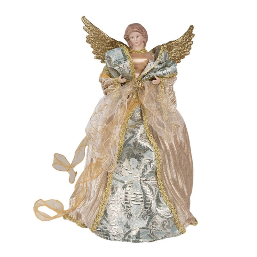 Christmas Decoration Figurine Angel 43 cm Gold