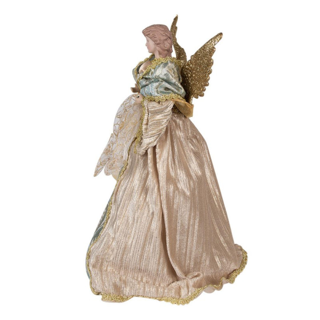 Christmas Decoration Figurine Angel 43 cm Gold