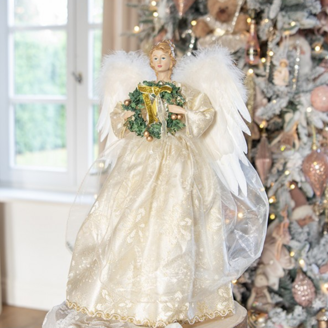 Christmas Decoration Angel 46 cm White