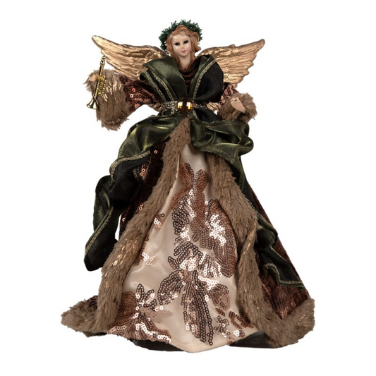 Christmas Decoration Angel 16x10x28 cm Brown