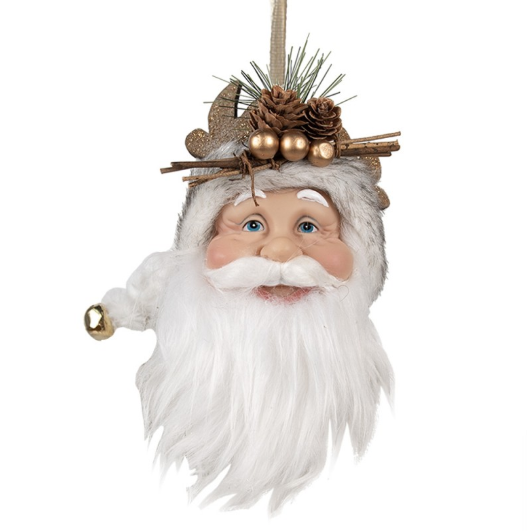 Pendant Santa Claus (White)