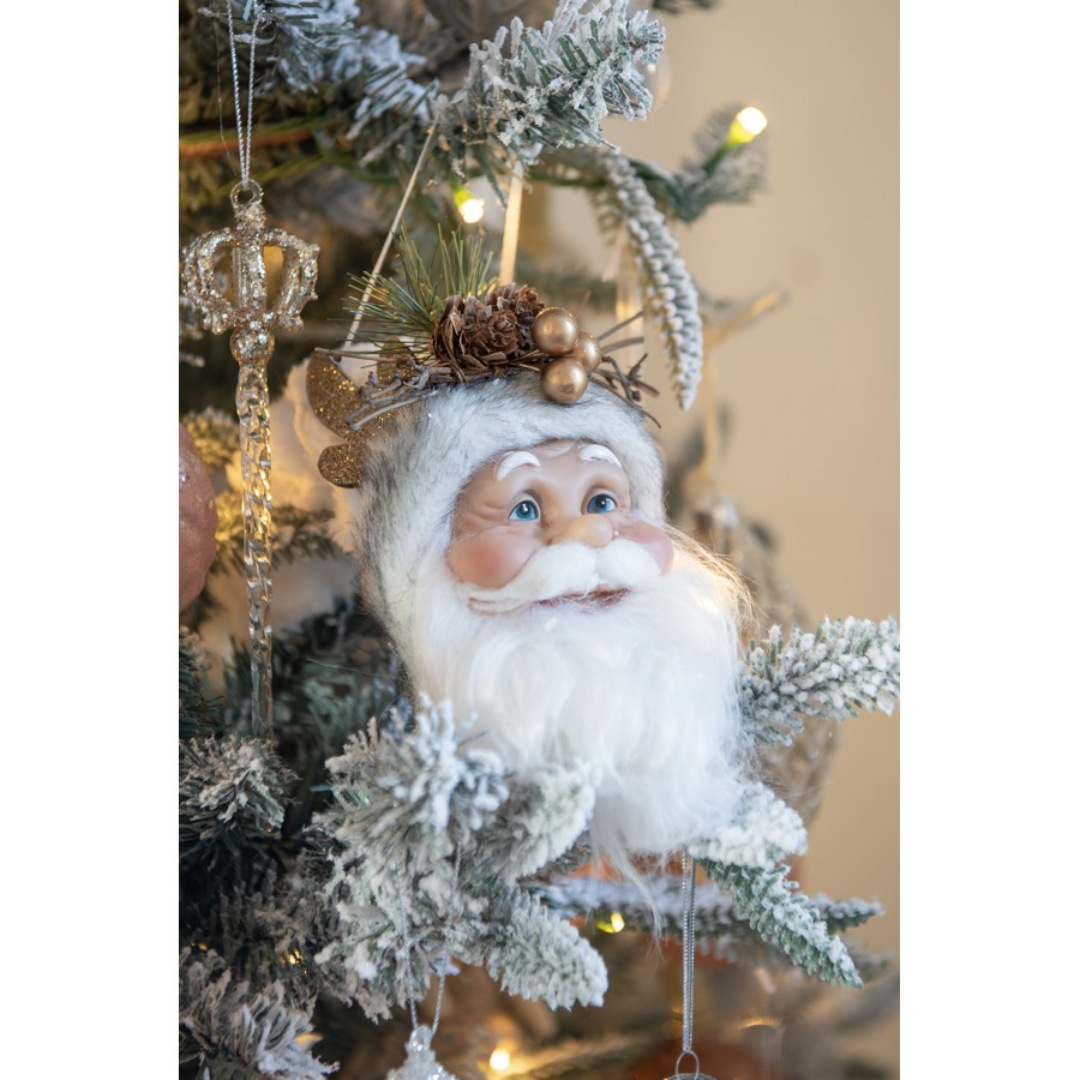 Pendant Santa Claus (White)