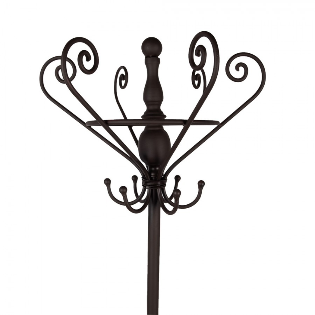 Freestanding Coat Rack Brown Iron 180 cm