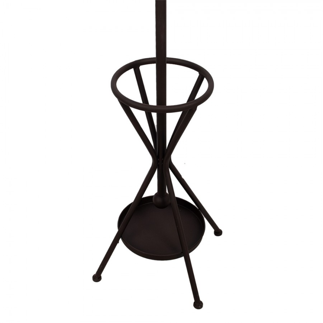 Freestanding Coat Rack Brown Iron 180 cm