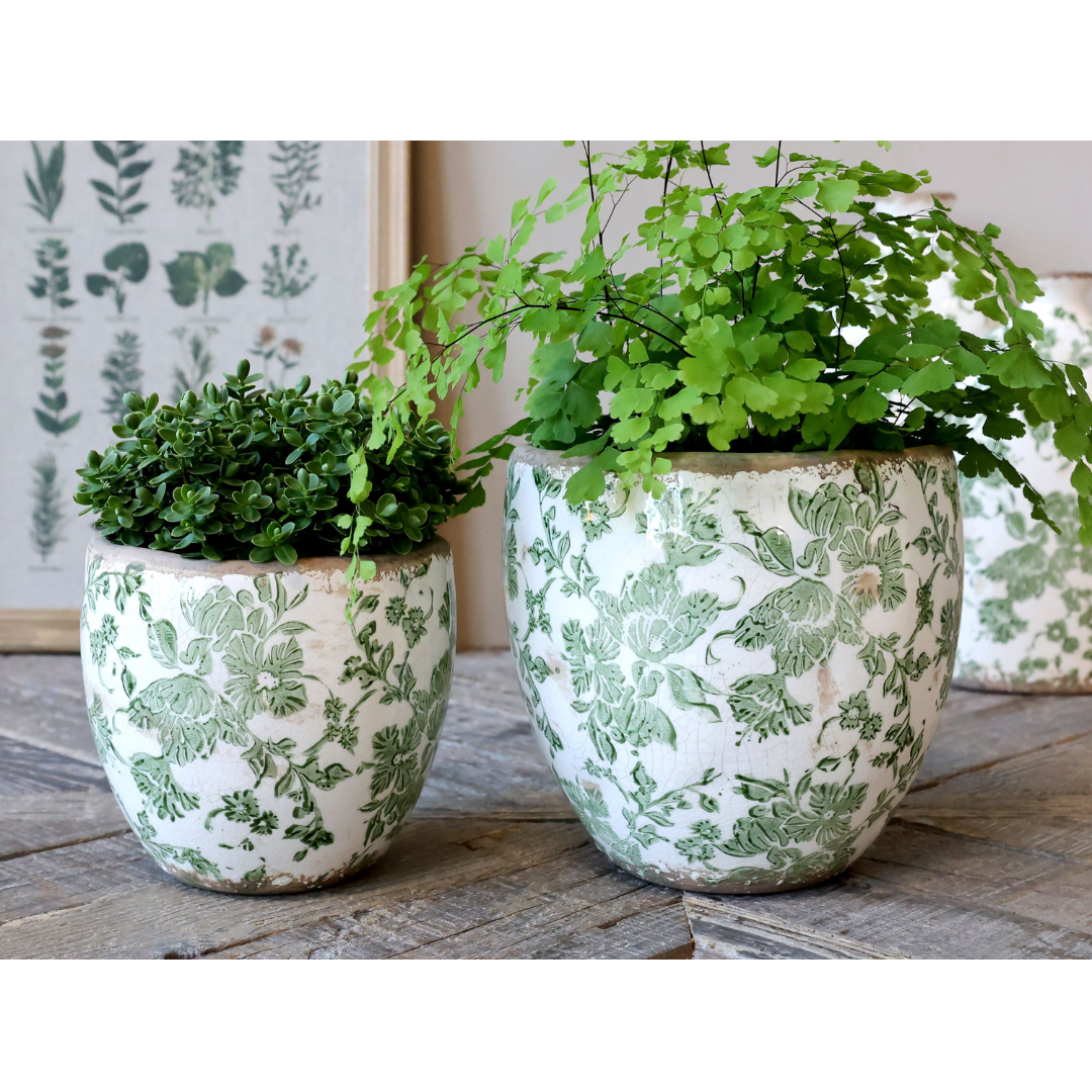 Melun Planter W/ French Pattern