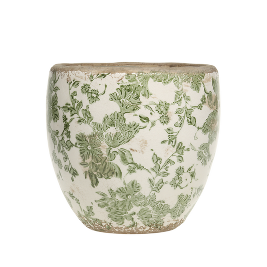 Melun Planter W/ French Pattern