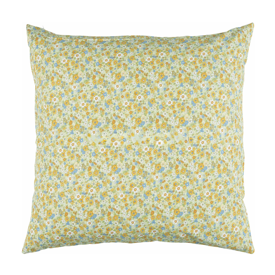 IB Laursen Cushion Light Green W/ Blue Flowers