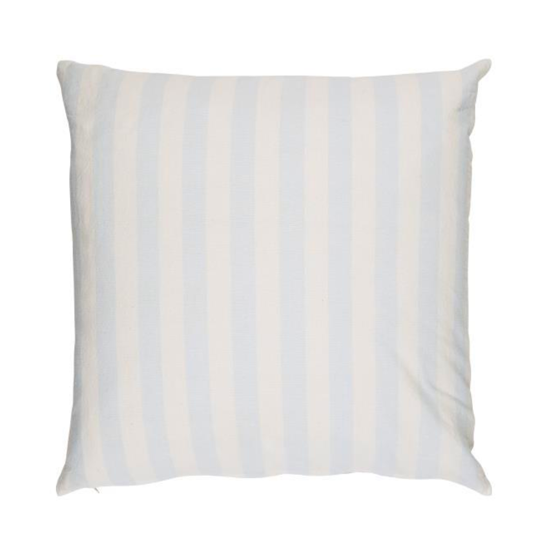 Ib Laursen Cushion Magnus Dusty Blue W/ White Stripes