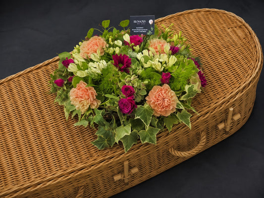 Biodegradable Birch Basket Sympathy tribute