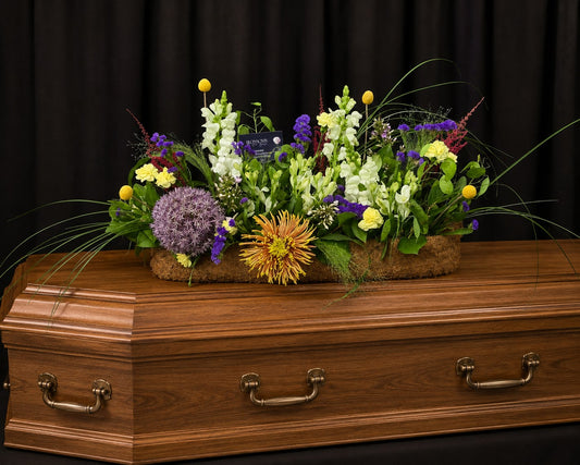Biodegradable Meadow & Moss Sympathy tribute