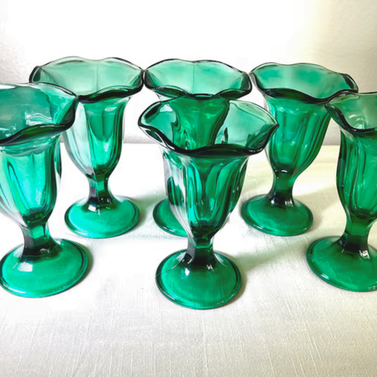 Emerald Green Parfait Glasses