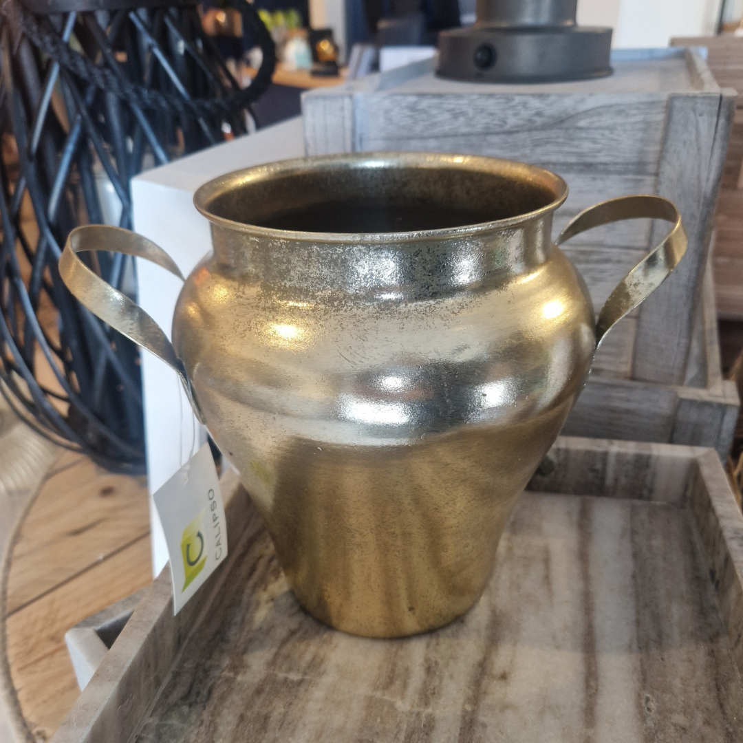 Gold Vase with Handles