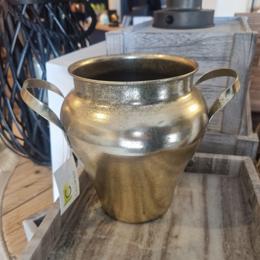 Gold Vase with Handles