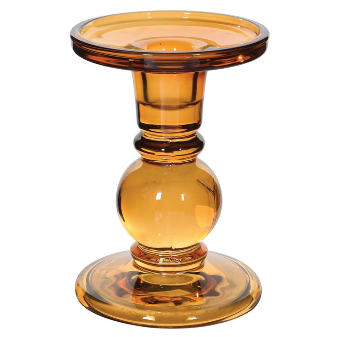 Candlestick for Pillar Candles Caramel