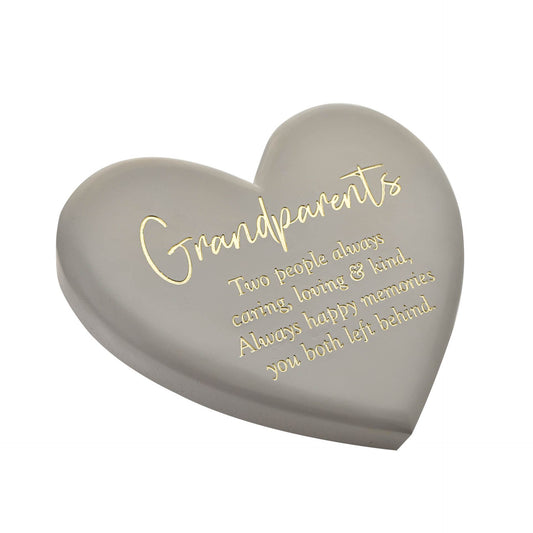 Thoughts of You Grandparents Heart Plaque