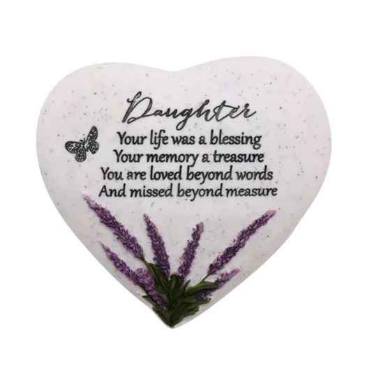 Thoughts Of You Heart Stone Lavender - Daughter