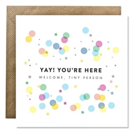 Welcome Tiny Person Greeting Card