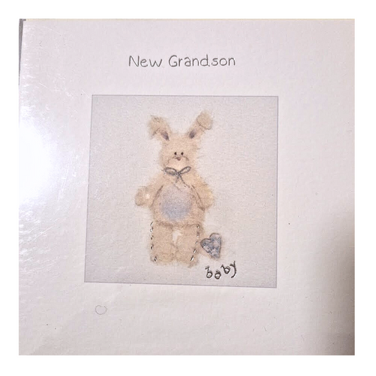 New Grandson Greeting Card