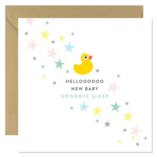 Hello New Baby Greeting Card